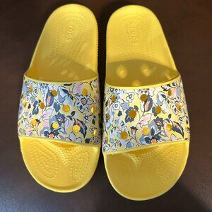 Crocs Unisex Flowered Classic Slide Sandal